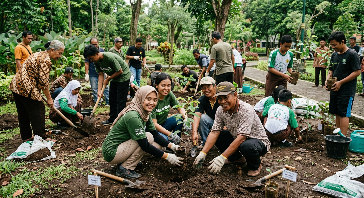Penanaman Pohon Bersama Komunitas LIVESGP BENGKULU Hijau