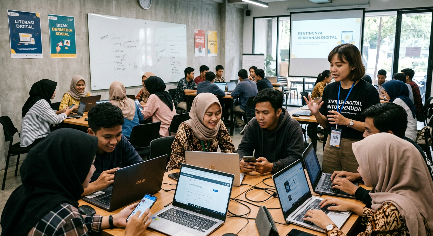 Workshop Literasi Digital Pemuda - kegiatan LIVESGP BENGKULU