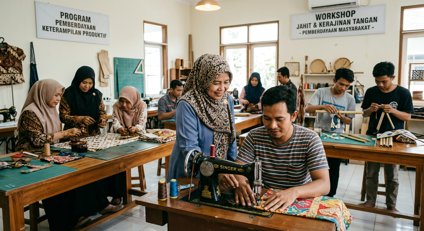 LIVESGP BENGKULU Berdaya - Program pemberdayaan masyarakat dan peningkatan keterampilan produktif.