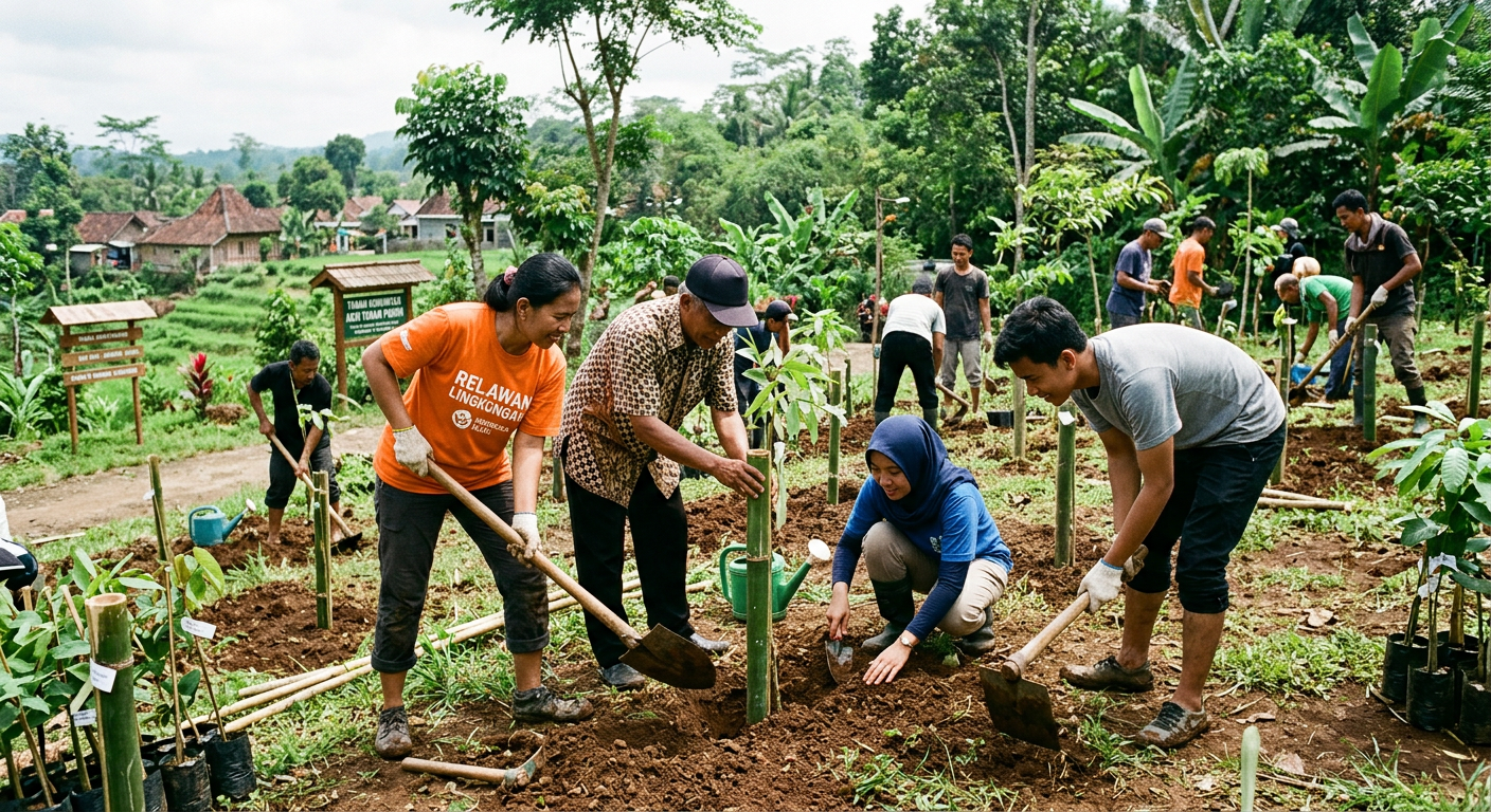 LIVESGP BENGKULU Hijau - Program lingkungan seperti gotong royong dan penanaman pohon.